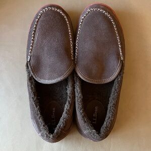 Dark brown LLBean mountain slipper - men’s size 10 EUC